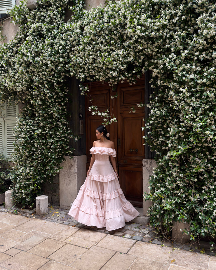 The Bardot Maxi Dress in Pure Linen