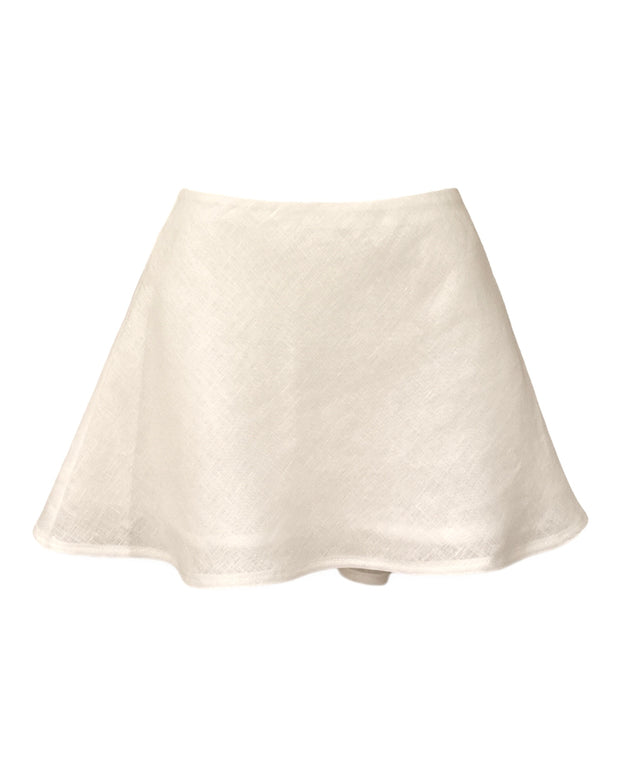 Lyra Mini Skirt in Linen