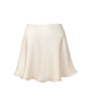 Lyra Mini Bias Skirt in satin