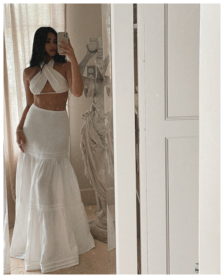 The Ramatuelle Maxi Skirt in Pure Linen
