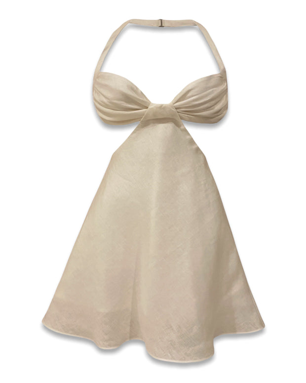 ♡  Beaulieu Mini Dress in Linen