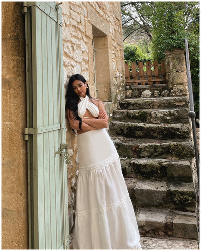 The Ramatuelle Maxi Skirt in Pure Linen