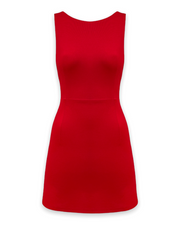 The Andrea Anders Mini Dress in Rouge