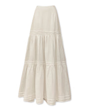 The Ramatuelle Maxi Skirt in Pure Linen